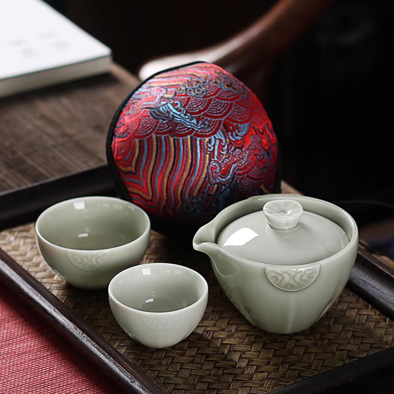 

Fangran Shadow Moon Travel Tea Set with Gaiwan