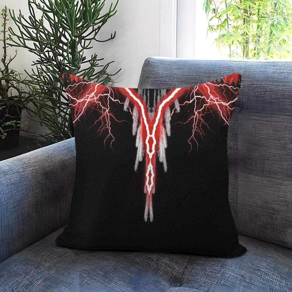 M-Marcelo B-Burlon Cushion Cover Comfortable Reversible Pillow Cover Ideal for Car Sofa Bedroom & Beyond