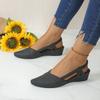 Fashion Women's Fashion Baotou Sandals Summer New Pointed Head Shallow Mouth Soft Sole Anti-landslide Heel Shoes