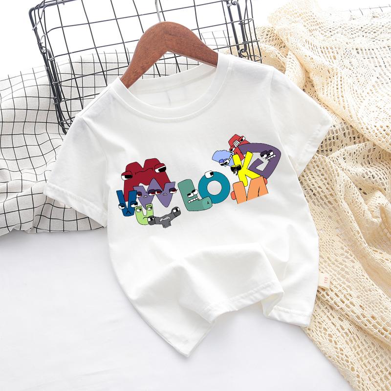 

Alphabet Legend Children s Print Cartoon Clothing Girls Boys Fashion Fun Casual Top Gift 160