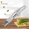 Onion Slicer Stainless Steel 6-Blade Green Onion Shredder Cutter Non-Slip Handle Kitchen Vegetable Chopper Tool for Scallions Leeks Potatoes Fruits