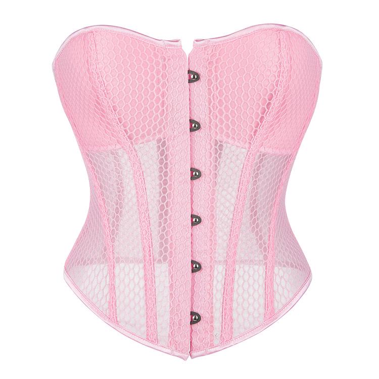 New Summer Breathable Mesh Shaping Court Top