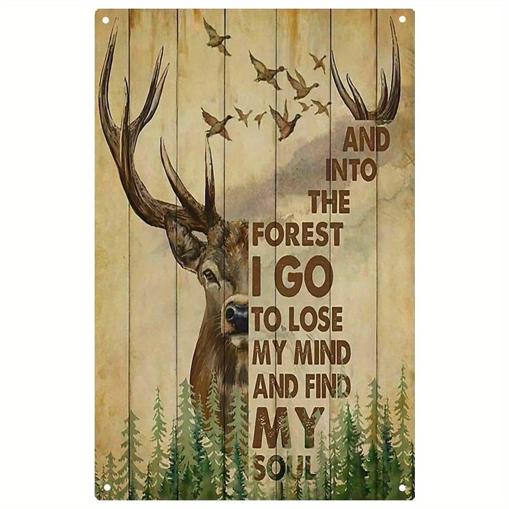 1 Stück, Metallschild Hirsch Ich wähle dich Vintage Blechschild Romantisches Metallschild Paar Ehefrau Ehemann Hirschliebhaber Geschenk Wandschild Zuhause