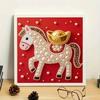 The Golden On The Horseback Full 5D DIY Pearl Gem Art Diamond Painting Kits for Adults/Beginners Gift Idea Home Decor 15.7x15.7in
