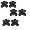 2/6/8/10/20Pcs Hexagonal 6 Through Plastic Fittings Abs Plastic Angle 22Mm Cross Square Pipe Fittings Pipe Angle Code