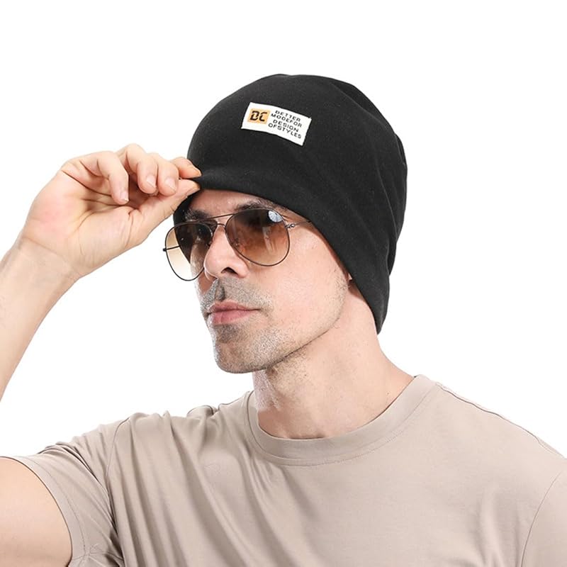 

[AOIIWER] knit hat cold weather hat Autumn/winter 360 degree beautiful silhouette beanie Warm and cold protection Windproof elasticity soft Plain