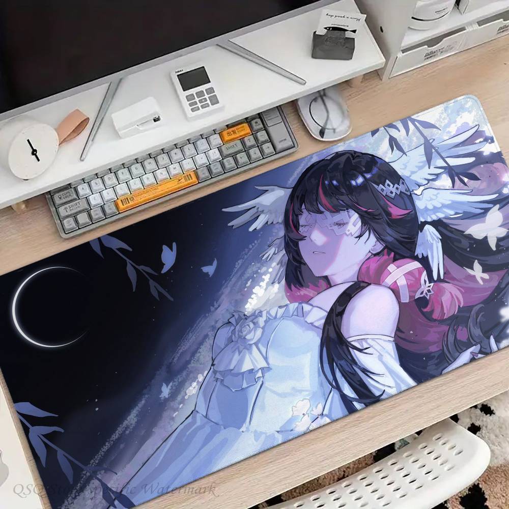 Anime Columbina G-Genshin Impact Mousepad Non-slip Suitable For Office Computers Laptops E-sports Game Desk Mats XXL Keyboard