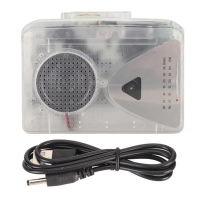 Lettore di cassette portatile Radio FM AM Lettore di cassette stereo con jack da 3,5 mm e altoparlante per