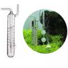 Glass CO2 Bubble Counter High Transparent Without Blocking CO2 Diffuser Practical with Suction Cup Bubble Atomizer Planted Tank