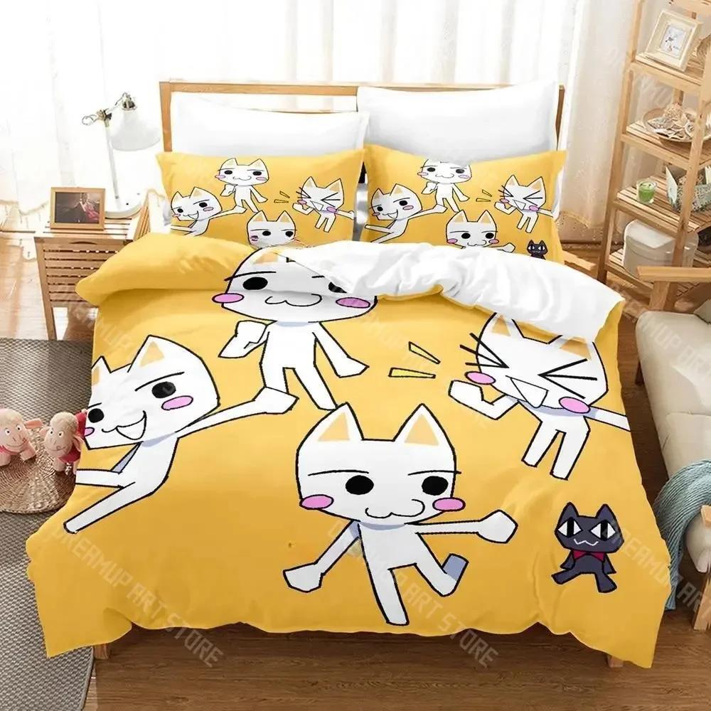 3D Print Inoue Toro Cute Bedding Set Single Twin Full Queen King Size Bed Set Adult Kid Bedroom Duvet cover Sets