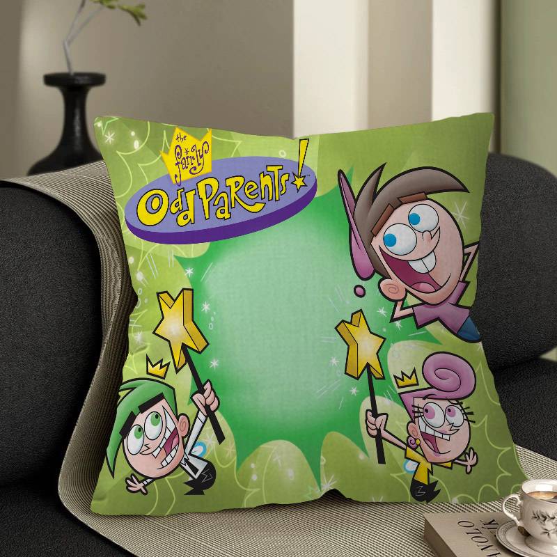 Cartoon The Fairly OddParents Pillow Gift Home Office Decoration Bedroom Sofa Car Cushion Cover Case 45x45