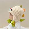 Cute Dinosaur Ear Protection Hat Warm Beanie Hat New Balaclava  Autumn and Winter