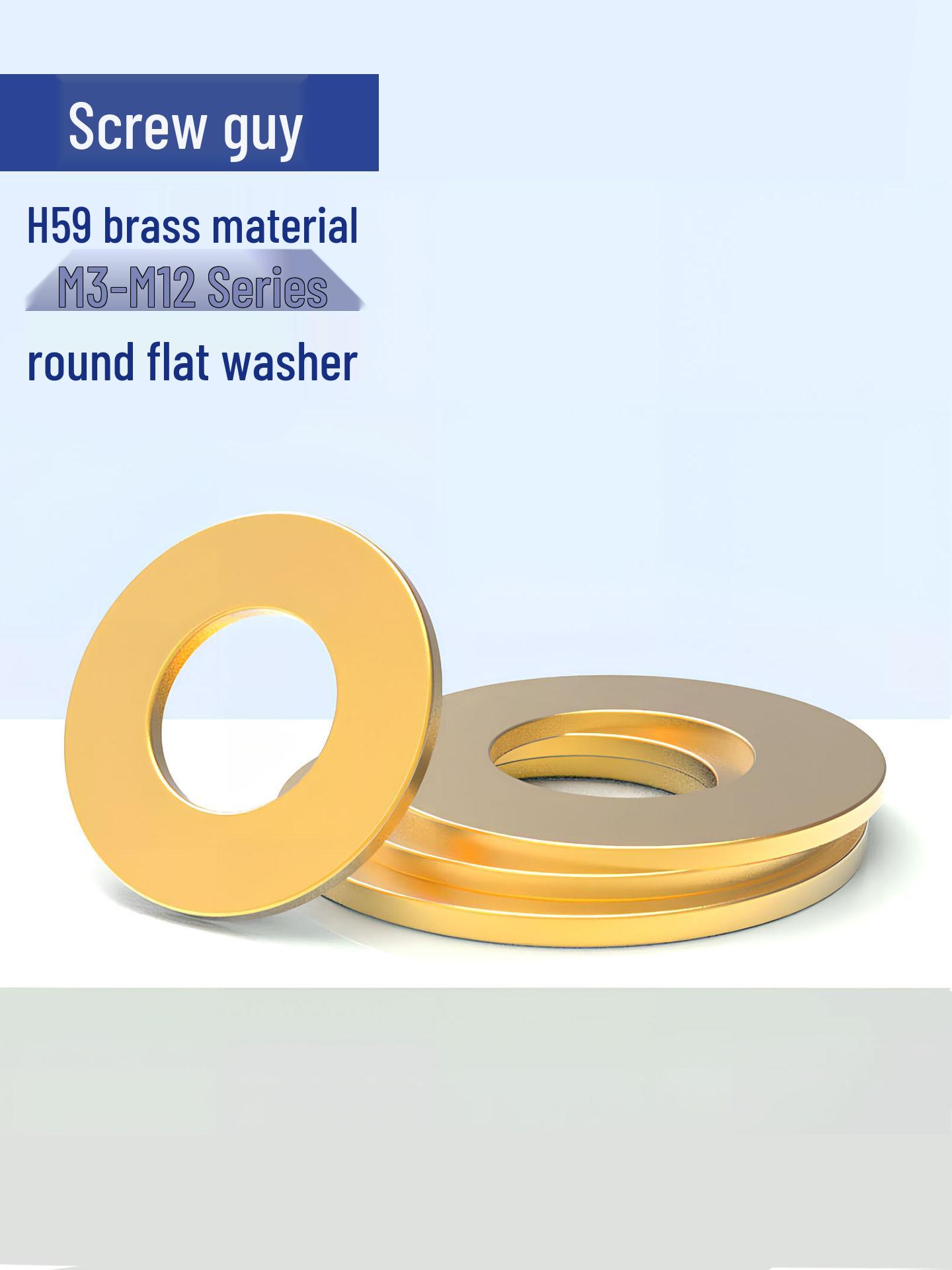 Медная и латунная плоская шайба-проставка (M3–M12) M8*16*1.2 (10 pieces)