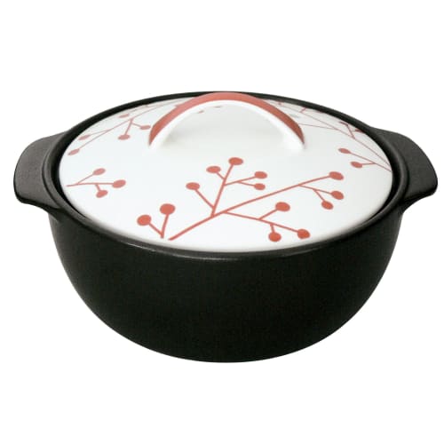 Thermatec IH-compatible earthenware pot, size 6.5, for 1-2 people, Nordic pattern, Graine Mignon design, product number 7223-0210