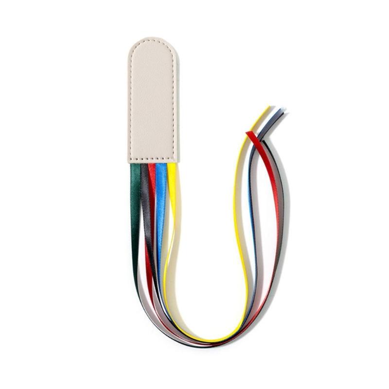 Bokmärken i läder Bokmärken med band med 5 färger Bibliska bokmärken Sidmarkörer med band för Bibeln Dikter Roman