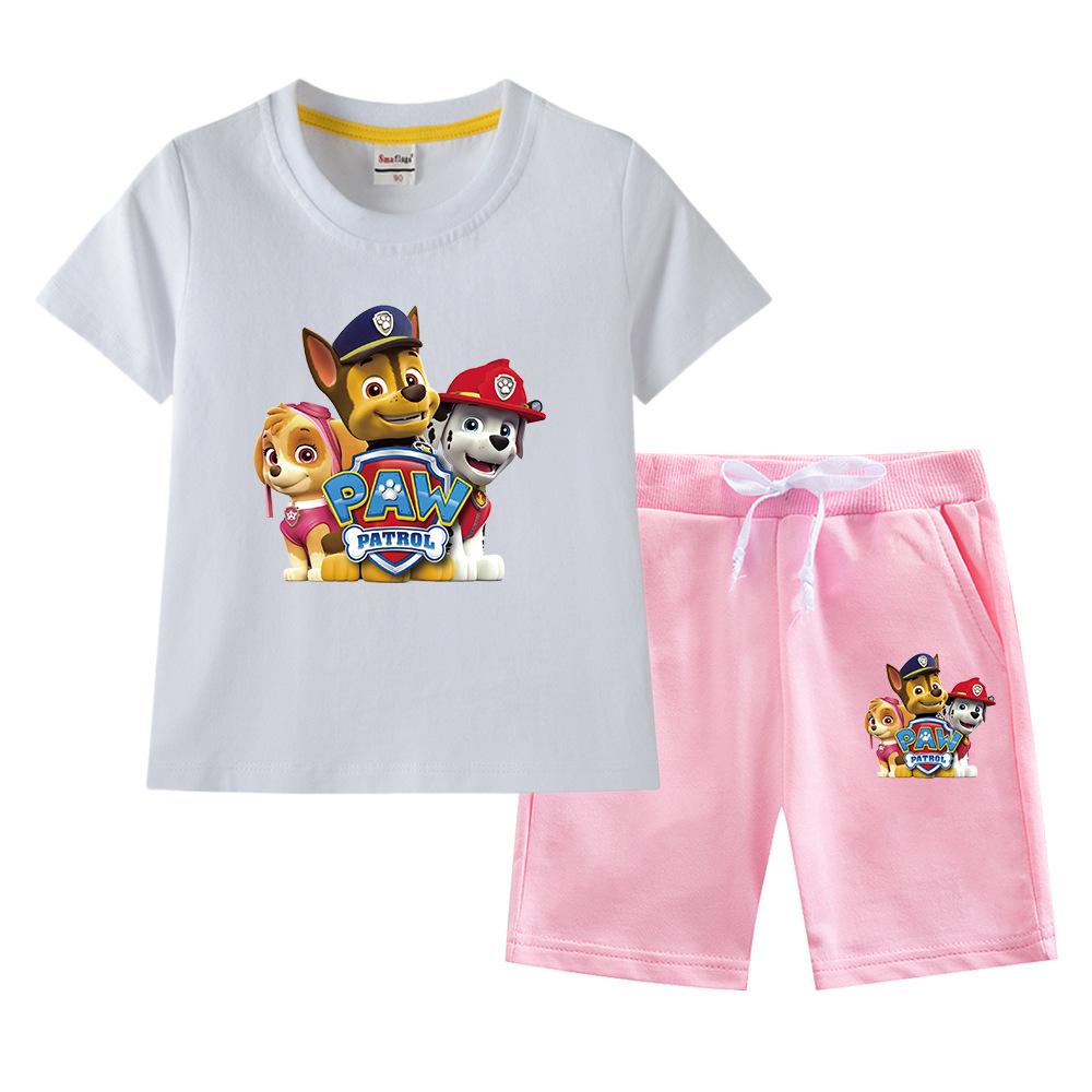 Paw Patrol Summer 2023 Kids' Cotton T-shirt & Shorts 2-Piece Set