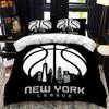 Kids Basketball Duvet Cover Set 3D King Queen Size Cool Sport Theme for Kids Children Teens Ball Gaming Polyester Bedding Set