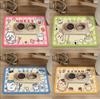 "chikawa" Cartoon Pet Dirt-resistant Food Mat Cat and Dog Rice Bowl Anti-slip Anti-scratching Easy To Clean Home Decoration Rug