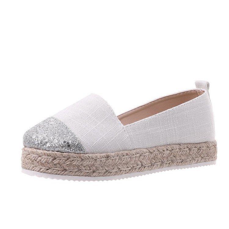 

Туфли на плоской подошве. Женские модные лоферы без шнуровки. Дышащая обувь. Женская повседневная обувь. 43 белый