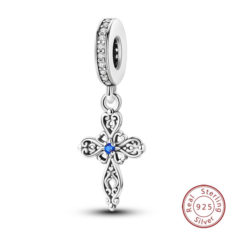 100% Real Copper Classic Devil'S Eye Charms Beads For Women Fit Original Qikaola Bracelets Fine Diy Jewelry Making