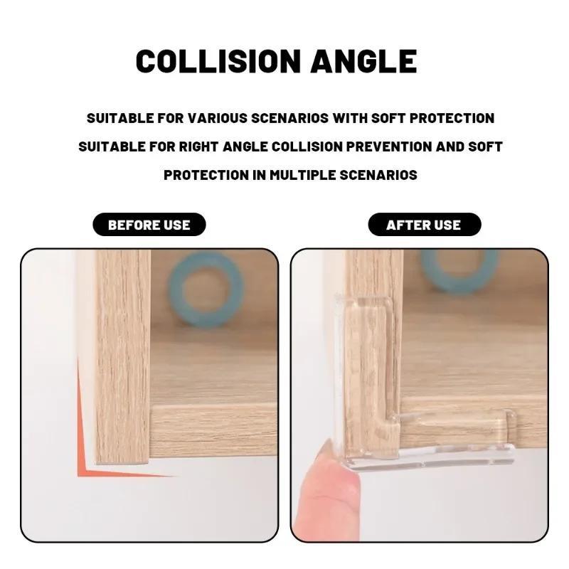 50Pcs Anti Collision Angle Transparent PVC Pad for Window Child Safety Corner Guard Baby Collision Proof Protector Table Corner