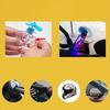 Creative Funny Mini Airplane LED Colorful Lights Safe Riding Fashion Car Decorations Warning Wind Power Generation Gift