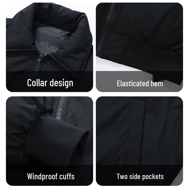 JEANSWEST Men's Padded Bomber Flight Jacket