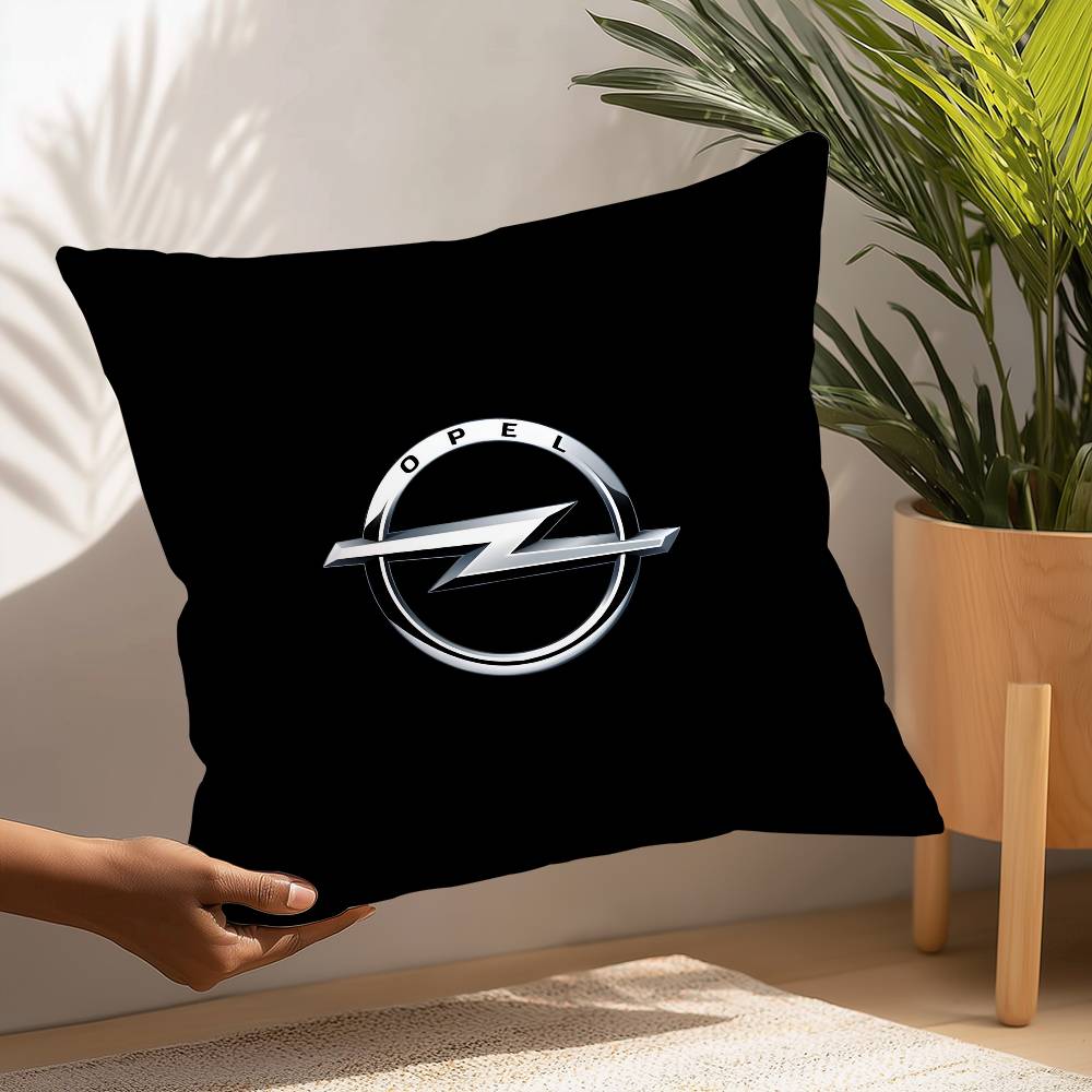 O-OpelsS Car Logo Pillow Case Plush Fabric Soft Pillowcase Double Sided Print Cushion Cover Household Gifts