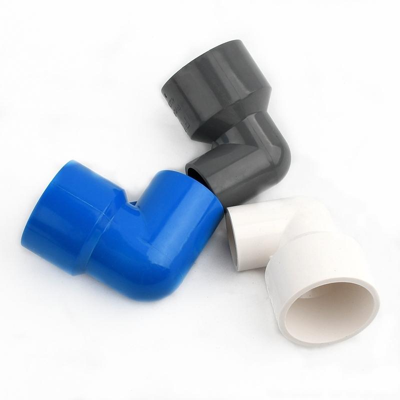 20,25,32,40,50,63mm PVC 90 ° Reducing Elbow Metric Solvent Weld Pipe Connector Aquarium Pond Agricultural Garden Fitting