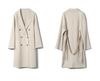 Women's Extra-Long Double-Faced Wool Trench Coat – Classic Suit Collar for Autumn and Winter.