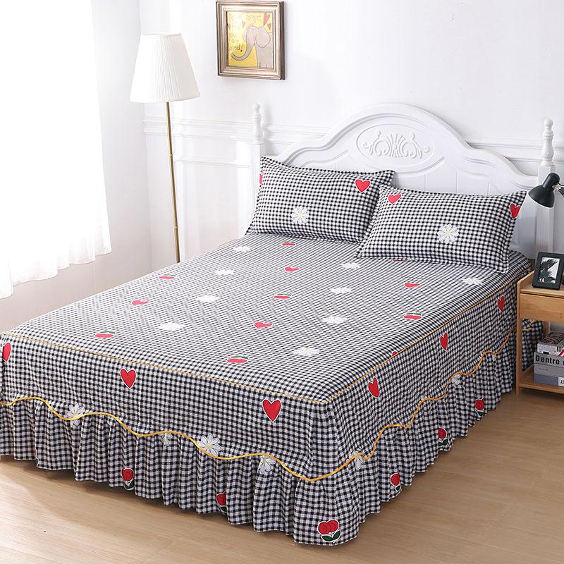 Modischer Druck-Matratzenbezug, rutschfest, Spannbettlaken, Queen-Bett-Matratzenbezug, atmungsaktiv, Staubschutz