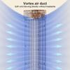Tower Fan USB Charging Portable Air Conditioner 1200mAh Desktop Cooling Fan Wireless Desk Fan for Home Office