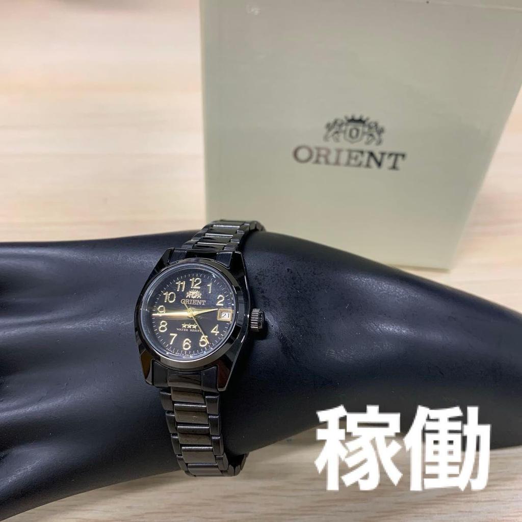 Used ORIENT Orient Watch Black Dial Ladies Good Condition