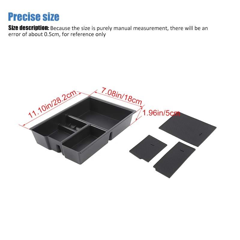 Fit For Dodge RAM 1500 2009-2018 Armrest Box Storage Box Organizer Container Stowing Tidying Accessories