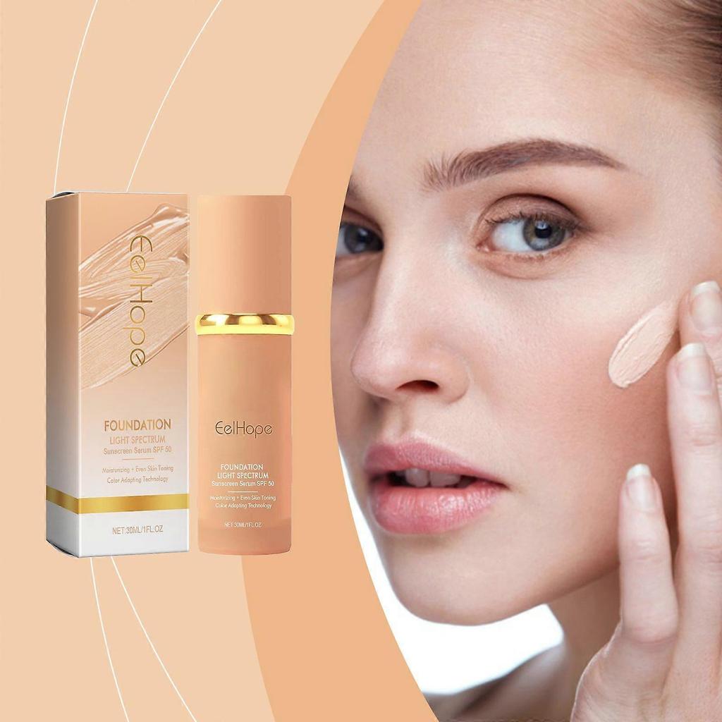 Eelhope Tekutý make-up měnící barvu - Přírodní, Lehký, Krycí, Hydratační tekutý make-up, který rozjasňuje a revitalizuje mládí