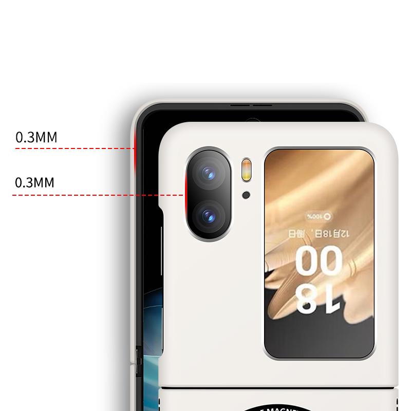 Matte Magnetic Anti-fingerprint PC Case For Oppo Find N3 N2 Flip Car Adsorption Shockproof Back Cover Shell