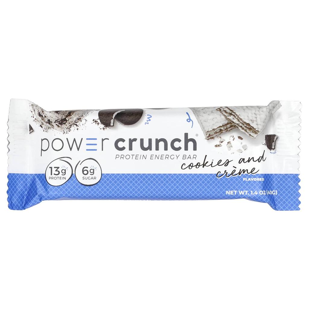 Power Crunch Protein Energy Bar, Original, Cookies & Cream, 12 Riegel, 1,4 oz (40 G) Jeder
