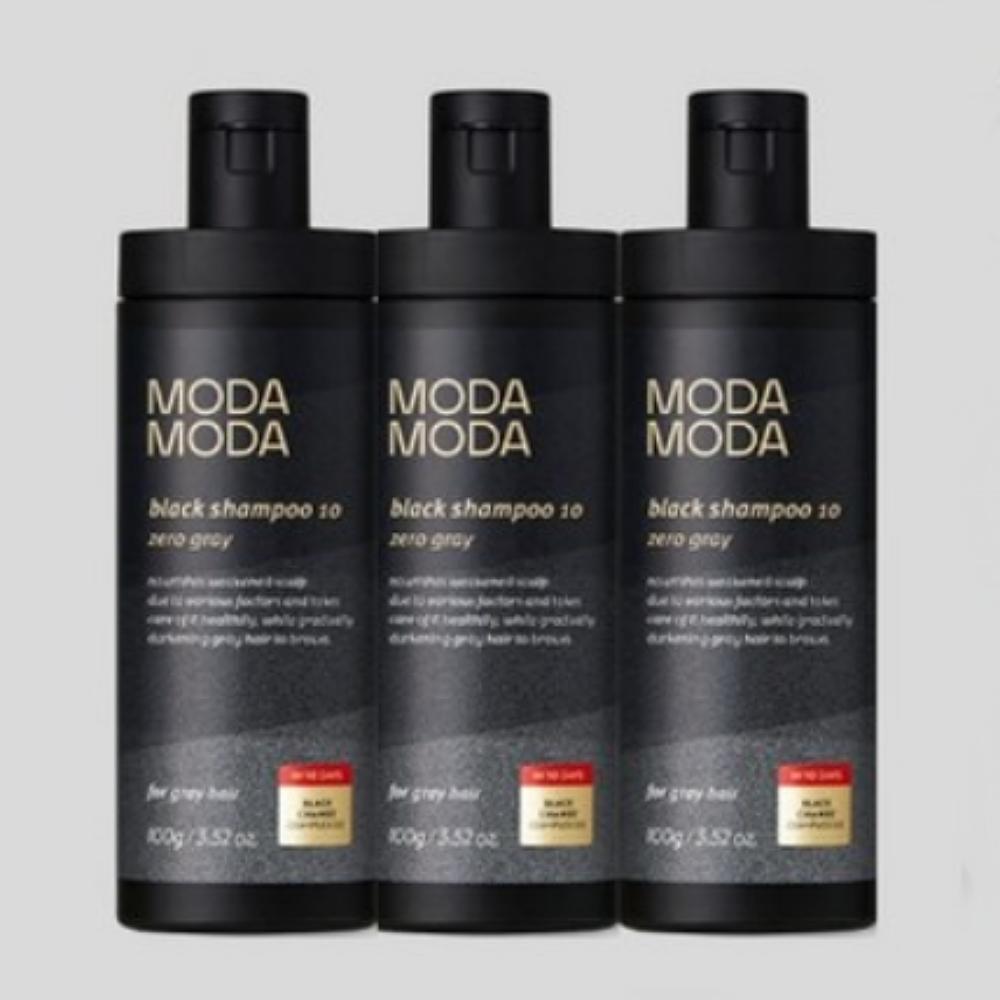 Modamoda Zero Gray Black Shampoo 100g x 3ea