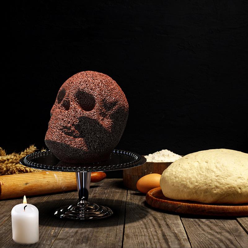 Halloween 3d Skull Cake Molds Silicone Diy Cookie Cutter Mold Ice Mold Large Skull Cake Pan Halloween Decor Birthday Party