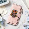 Sugar Skull Pattern Women Wallet Durable Purse Fashion Daily Carry Card Holder