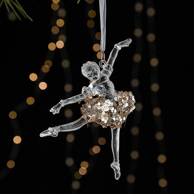 Christmas Ornament Christmas Tree Pendants Snowflake Butterfly Hanging Ornament Christmas Supplies Navidad New Year Gifts
