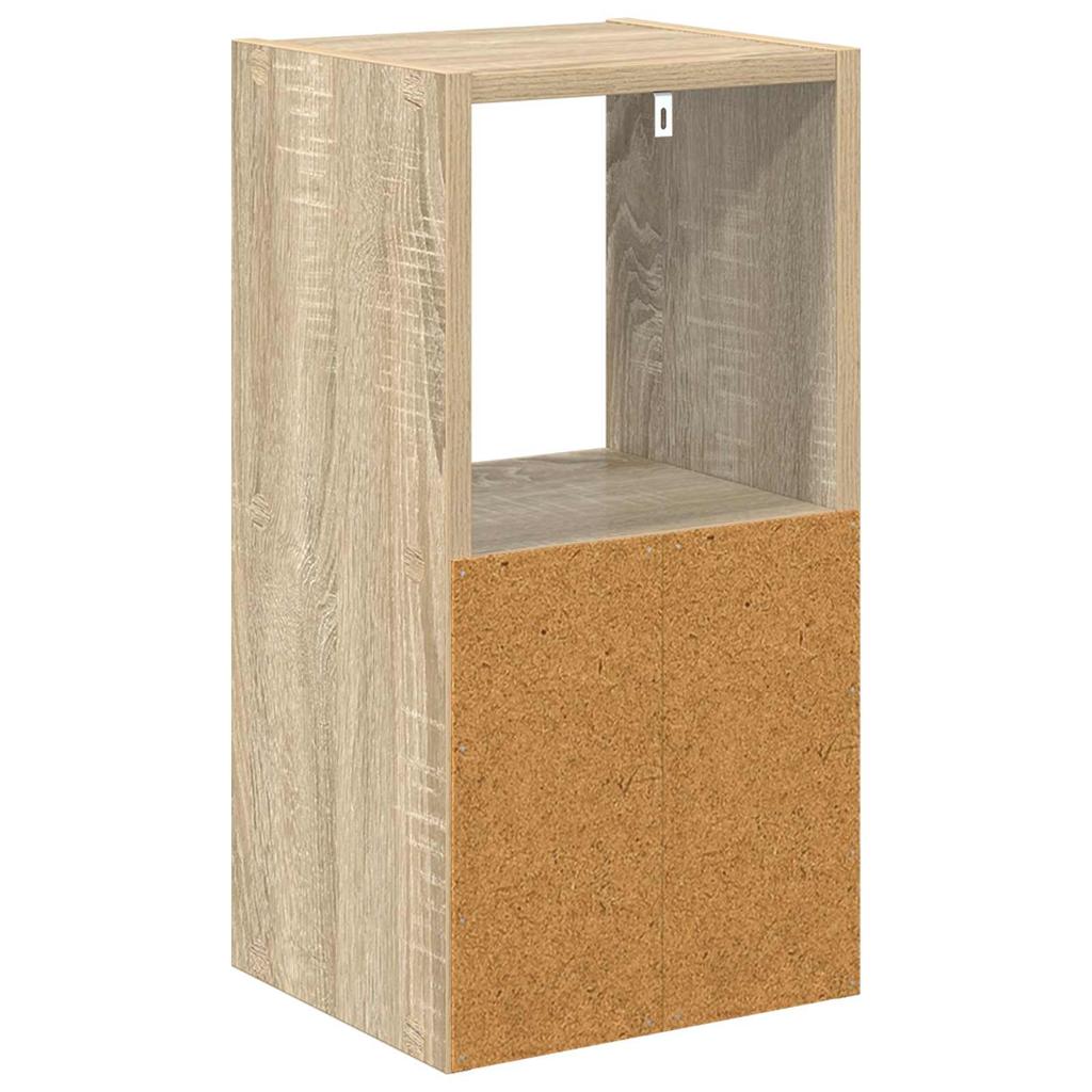 Nightstand 2 Pcs Sonoma Oak 25.5 X 22 X 49.5 Cm Engineered Wood