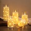 Remote-Control LED Candle String Lights - Acrylic Ornaments for Concerts, Birthdays, and Romantic Decor
