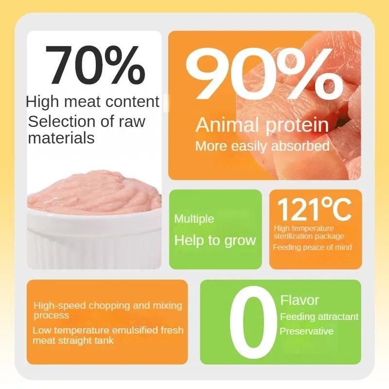 Pet Snack Bars Cat Dog Snacks Cat Wet Food Chicken Beef Cat Strips Cats and Dogs Staple Food Nutritious Hydrating Fattening