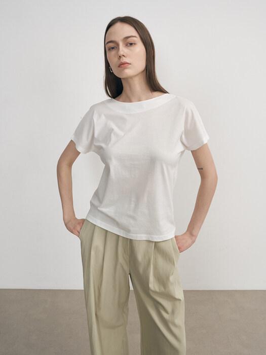 NEBELEVERYWEAR Double Side Silket Cotton Tee_White