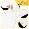 Blank Write On Binder Dividers for 3 Ring Binder, 1/5 Cut Tabs Letter Size White Binder Separators with 5 Tabs 8.5 X 11 File 3 Hole Punch Page