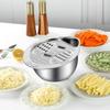 Rice Washer Strainer Bowl 304 Stainless Steel Rice Washing Bowl Rice Sieve Colander Fruit and Vegetable Strainer Kitchen Tools