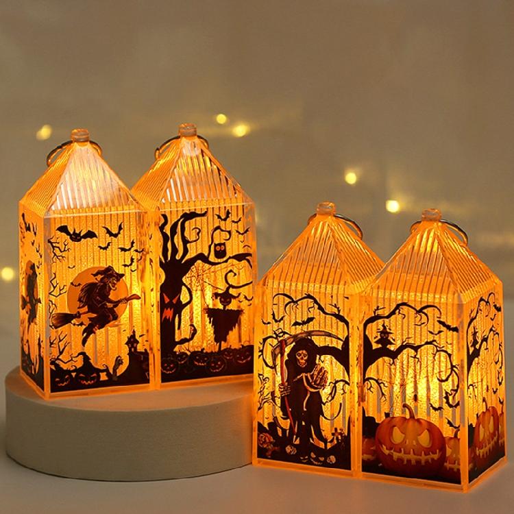 Halloween Lantern Night Light Party Supplies Indoor Outdoor Ornament Photo Props