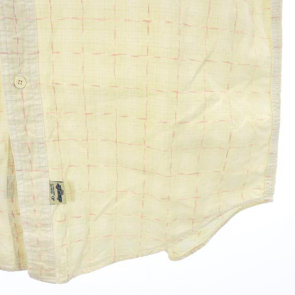 RRL Años 90 Rojo 3 Estrellas Etiqueta Inicial Peto asa Camisa manga corta Hombre Usado