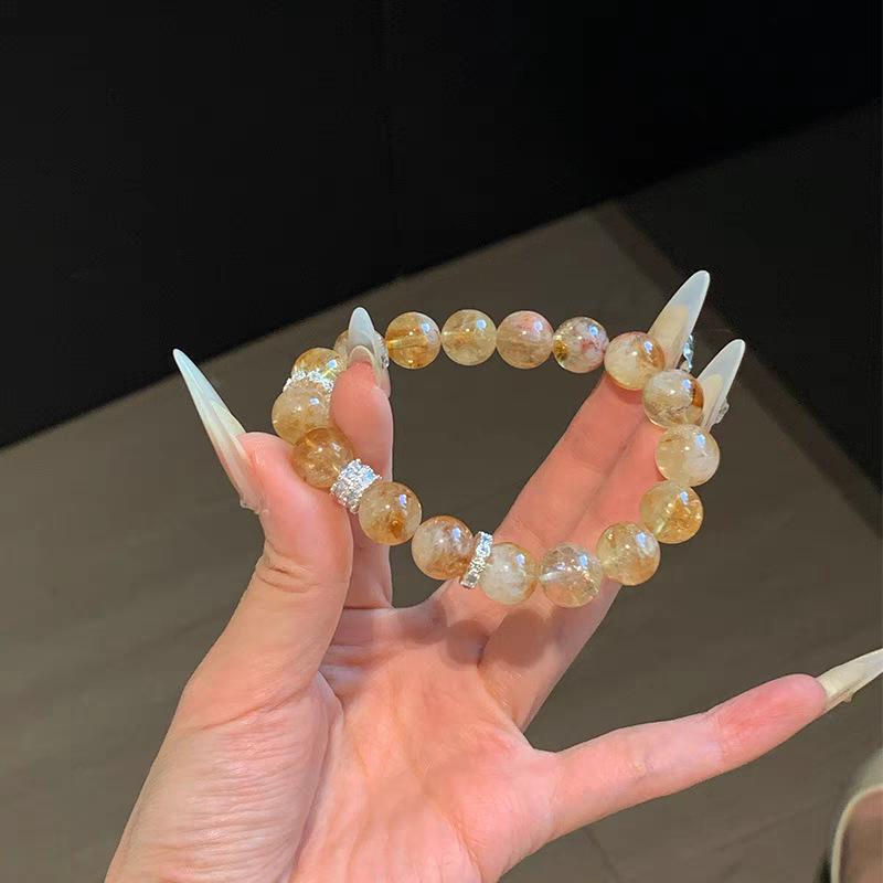 Jiangnan Style Aquamarine & Sandalwood Emotionally Stabilizing Women's Bracelet